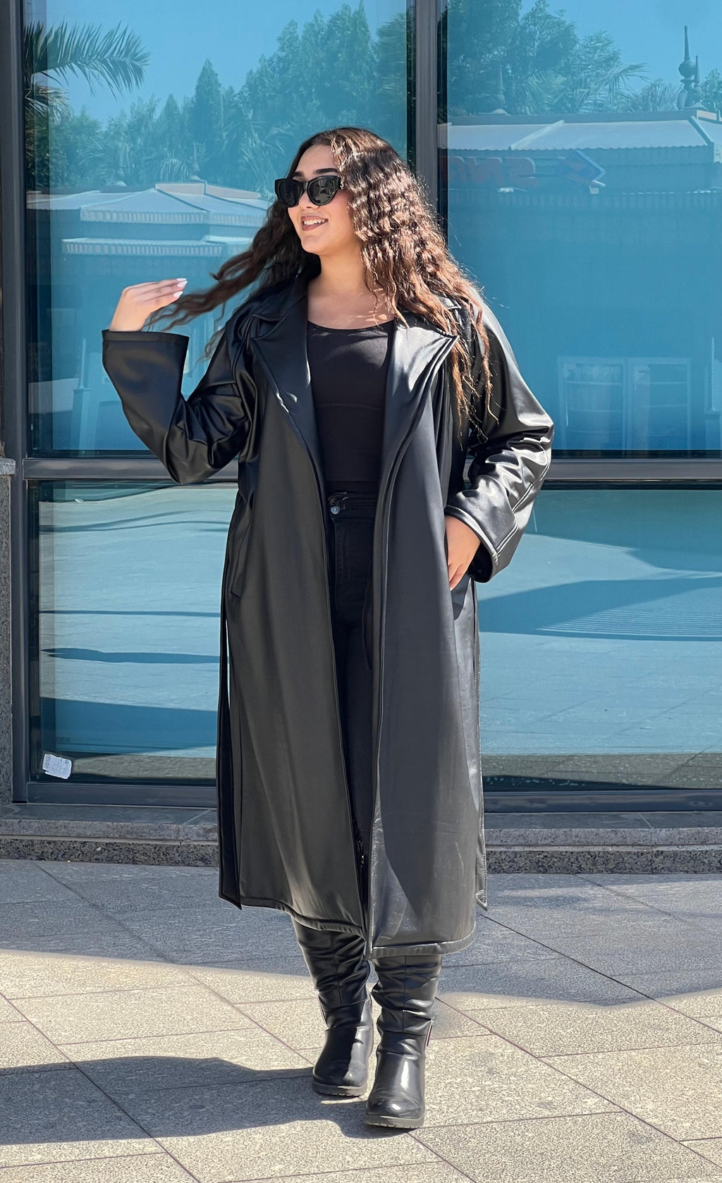 Black Leather Coat