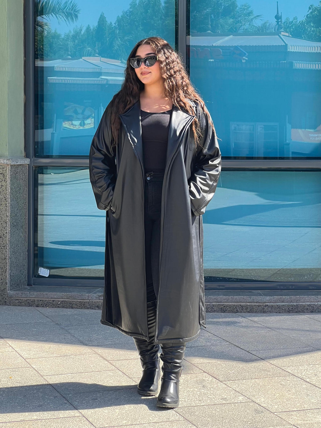 Black Leather Coat