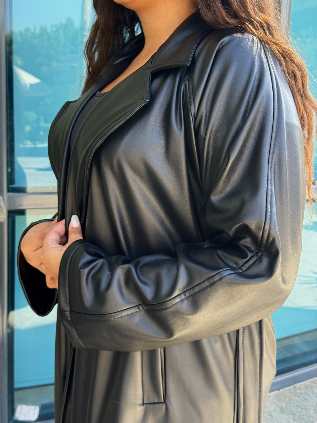 Black Leather Coat